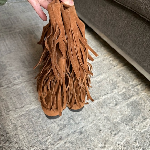 Rampage Capello Brown Suede Fringed 2 Tiered Boots Moccasins Size 7m
Womens - Picture 4 of 6